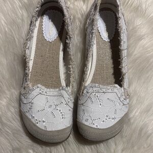 White Lace Women's Shoes